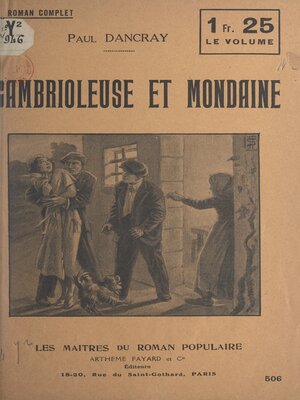cover image of Cambrioleuse et mondaine